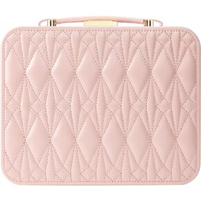 V-LAFUY Travel Jewelry Case Large, Jewelry Box Large Jewelry Travel Organizer Jewelry Case with Handle, Best Gift for women Girls, Grey