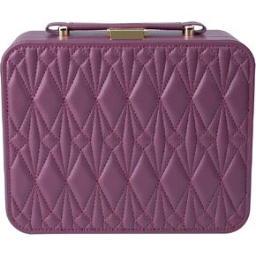 V-LAFUY Travel Jewelry Case Large, Jewelry Box Large Jewelry Travel Organizer Jewelry Case with Handle, Best Gift for women Girls, Grey in Kuwait