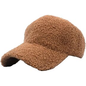 Mealah Winter-Warm Baseball-Hat for Womens Faux-Lamb-Wool Adjustable Baseball Cap in Saudi Arabia