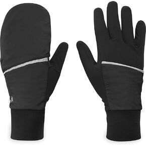 Gaiam Running Gloves Womens Convertible Mittens Touchscreen Compatible - Warm Winter Running Gear for Women