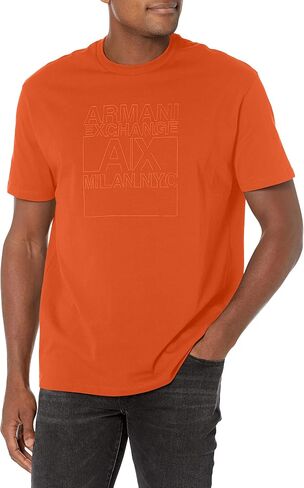 تي شيرت A|X ARMANI EXCHANGE للرجال بشعار Milan NYC مريح وملائم in Saudi Arabia