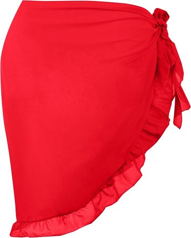 تنورة نسائية من Dressever Sarong Coverups Beach Sheer بيكيني شيفون لتغطية تنورة ملفوفة لملابس السباحة in Kuwait