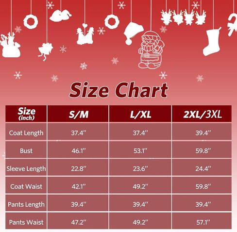 Santa Claus Costume for Men Santa Suit Adults Deluxe Santa Costume Christmas Santa Outfit in Kuwait