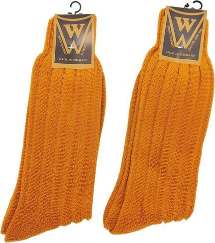 Monk Socks, Two Pairs, Crew Socks, Thick and Soft, Winter Warm, Offering Dedicated to Buddhist Monks Priest Novice Abbot Thai Thailand Laos in Saudi Arabia