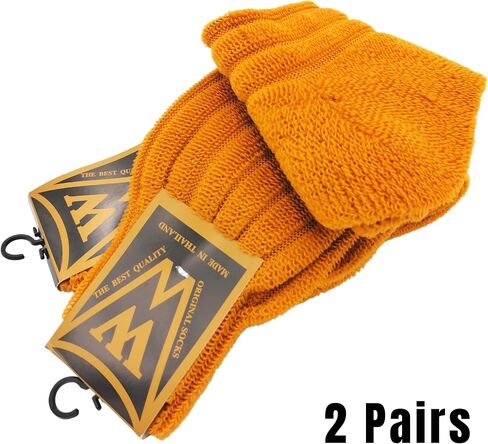 Monk Socks, Two Pairs, Crew Socks, Thick and Soft, Winter Warm, Offering Dedicated to Buddhist Monks Priest Novice Abbot Thai Thailand Laos in Saudi Arabia