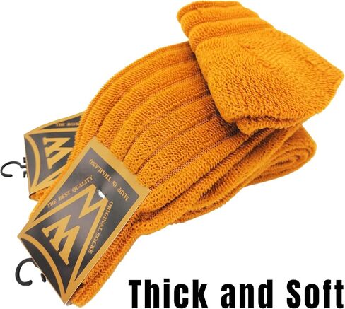 Monk Socks, Two Pairs, Crew Socks, Thick and Soft, Winter Warm, Offering Dedicated to Buddhist Monks Priest Novice Abbot Thai Thailand Laos in Saudi Arabia