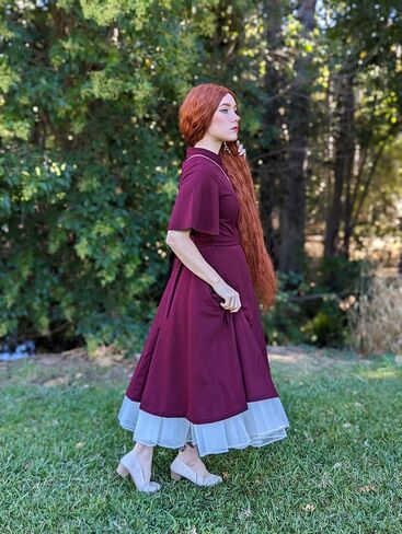 MUADRESS Women Vintage Cocktail Dresses Modest Short Sleeve Classic Tea Dresses Bridesmaid Party Homecoming Dress in Kuwait