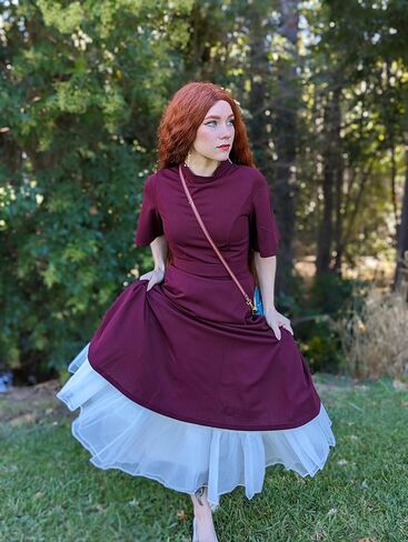 MUADRESS Women Vintage Cocktail Dresses Modest Short Sleeve Classic Tea Dresses Bridesmaid Party Homecoming Dress in Kuwait