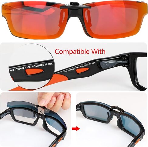 نظارات شمسية مستقطبة بمشبك لـ Oakley Crosslink OX8027 53x17 in Kuwait