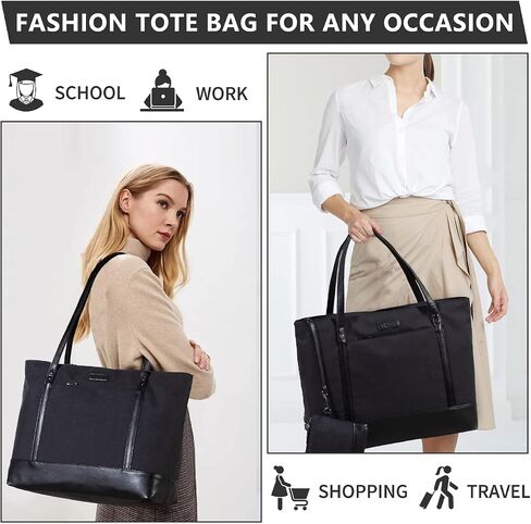VASCHY Laptop Tote Bag for Women, Large 15.6inch Computer Teacher Bag Purse Briefcase for Travel,Work,Business,Office in Kuwait