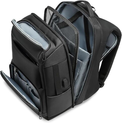 شنطة ظهر للاب توب للرجال متعددة الوظائف مقاس 15.6 انش مع منفذ شحن USB، شنطة سفر مقاومة للماء in Kuwait