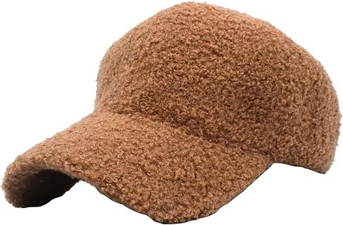 Mealah Winter-Warm Baseball-Hat for Womens Faux-Lamb-Wool Adjustable Baseball Cap in Saudi Arabia