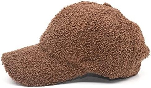 Mealah Winter-Warm Baseball-Hat for Womens Faux-Lamb-Wool Adjustable Baseball Cap in Saudi Arabia