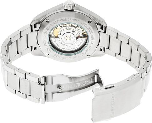 Hamilton Men's 'Khaki Aviation' Swiss Automatic Stainless Steel Dress Watch, Color:Silver-Toned (Model: H64615135) in Saudi Arabia