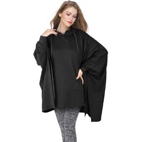 Tirrinia Womens Loose Hoodie Sweatshirt Batwing Sleeve