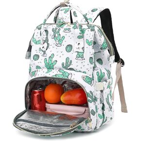 Dezcrab Cow Print Lunch Backpack for Women Girls, Insulated Cooler Backpack Laptop Backpack School Backpack Bookbag Nurse Work Backpacks