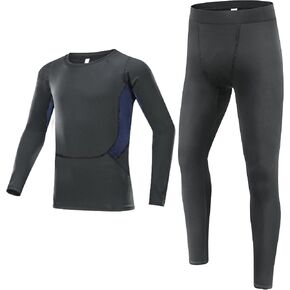 ZEALOTPOWER Thermal Underwear for Kids Boys' Performance Athletic Compression Base Layer Set Winter Long Johns in Saudi Arabia