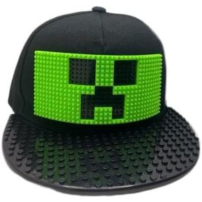 لعبة فيديو بنة البناء قبعة Snapback قبعة بيسبول مسطحة للأطفال والكبار متوافقة مع شخصيات البناء الصغيرة in Kuwait