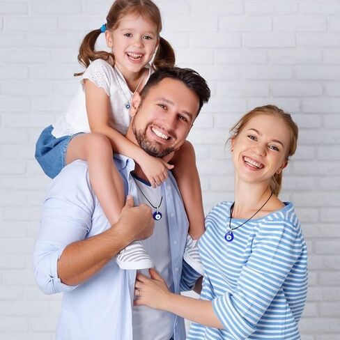 Fansilver 11 قطعة من قلادات العين الشريرة للنساء والرجال قلادة يد همسة أساور عين الشر أقراط خواتم مجموعة مجوهرات الحماية التركية هدية لصديقتك وصديقتك in Kuwait