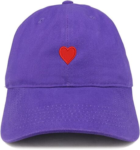 Trendy Apparel Shop Emoticon Heart Embroidered Cotton Adjustable Ball Cap Dad Hat in Saudi Arabia