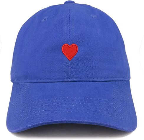 Trendy Apparel Shop Emoticon Heart Embroidered Cotton Adjustable Ball Cap Dad Hat in Saudi Arabia