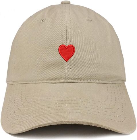Trendy Apparel Shop Emoticon Heart Embroidered Cotton Adjustable Ball Cap Dad Hat in Saudi Arabia