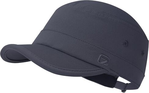 GADIEMKENSD Stretch Army Cap Cadet Military Hats Flat Top Baseball Cap Short Bill Breathable in Kuwait