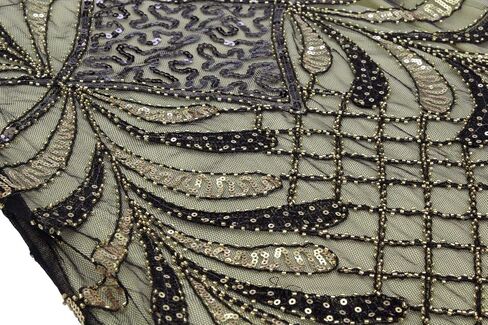 Women's 1920s Gatsby Inspired Sequin Beads Fringe Flapper Cocktail Roarings 20s Dress in Saudi Arabia