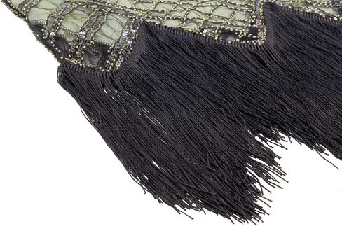 Women's 1920s Gatsby Inspired Sequin Beads Fringe Flapper Cocktail Roarings 20s Dress in Saudi Arabia