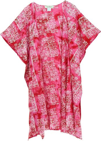 Beautybatik Women Hippie Gypsy Hand Batik Kimono Cardigan Shawl Wrap Swimsuit Cover Up Jacket One Size in Kuwait