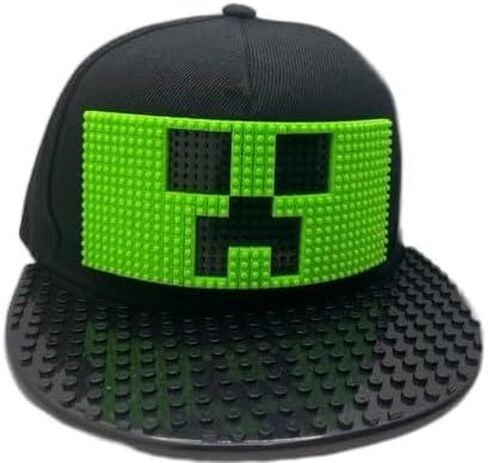 لعبة فيديو بنة البناء قبعة Snapback قبعة بيسبول مسطحة للأطفال والكبار متوافقة مع شخصيات البناء الصغيرة in Kuwait