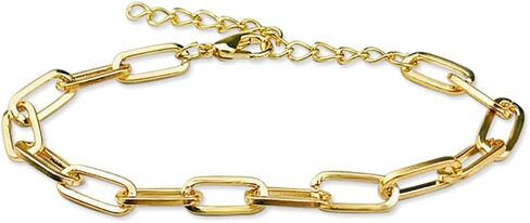 أساور سلسلة Shymuh للنساء والرجال قطع مشبك ورق سلسلة ربط أساور مجوهرات هدية in Kuwait