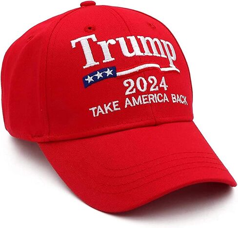 قبعة ترامب 2024 قبعة دونالد ترامب هاتاك أمريكا الخلفية مع قبعة بيسبول قابلة للتعديل مطرزة بعلم الولايات المتحدة الأمريكية in Kuwait