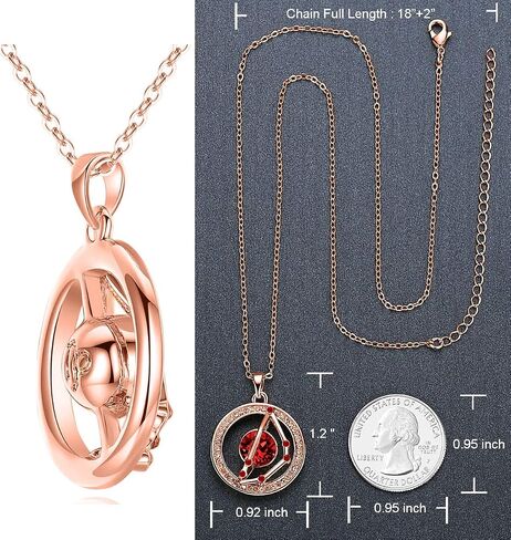 Leafael "Superstar Zodiac Constellation Pendant Necklace Made with Premium Crystal Horoscope Jewelry, Gold or Rose Gold Plated, 18"+ 2" in Kuwait