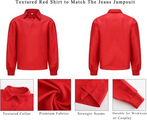 أزياء Hitormoon للبالغين من Super Brothers أزياء الهالوين للرجال أزياء تنكري سباك جينز بذلة قميص مع قبعة وقفازات شارب in Kuwait