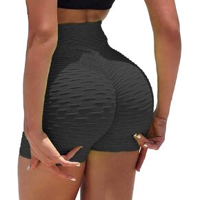FOCUSSEXY Women TIK TOK Leggings Shorts Butt Lift Scrunch Textured Leggings Workout Running Beach Hot Shorts