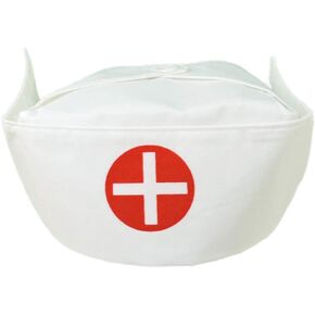 US Toys Women's Nurse Bonnet Hat White One Size
