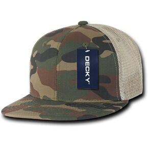 DECKY Cotton Flat Bill Trucker Cap