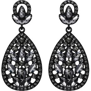 EleQueen Women's Wedding Bridal Austrian Crystal Bohemia Teardrop Chandelier Dangle Earrings in Kuwait