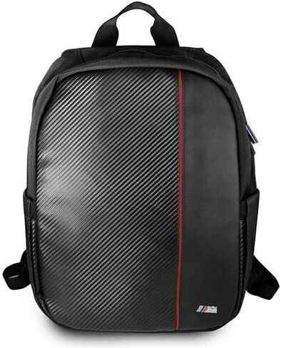 BMW BMBPCO15CAPRBK Backpack 16 Inches Black Carbon Red Stripes in Saudi Arabia