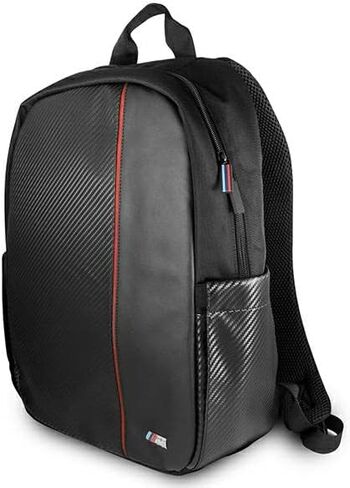 BMW BMBPCO15CAPRBK Backpack 16 Inches Black Carbon Red Stripes in Saudi Arabia