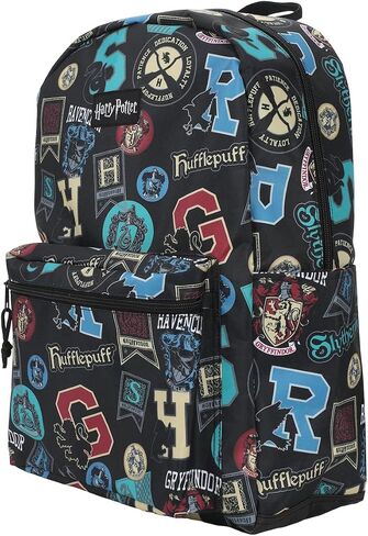 Bioworld Harry Potter Hogwarts Crest And House Banners Adult 17" Laptop Backpack in Saudi Arabia