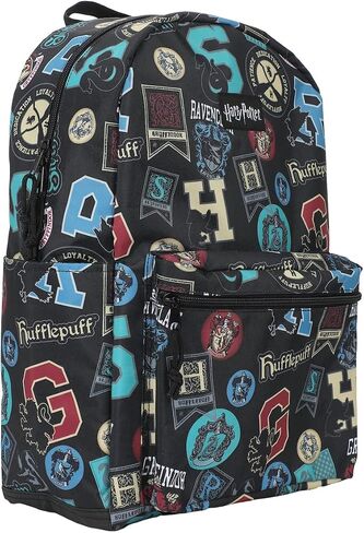 Bioworld Harry Potter Hogwarts Crest And House Banners Adult 17" Laptop Backpack in Saudi Arabia