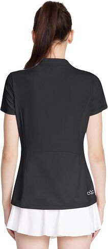 LastFor1 Women's Golf Polo Shirt Short Sleeves UPF 50+ Tennis Tops Active T-Shirt Quick Dry Zip Up Running Shirts in Kuwait