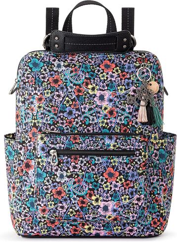 Sakroots Women's Loyola Backpack in Eco-Twill, Adjustable Crossbody Strap, Multifunctional Bag with Laptop Compartment, Convertible Purse, Indigo Spirit Desert, One Size in Kuwait