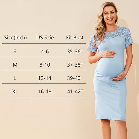 guruixu فستان حمل من الدانتيل مزين بالزهور، فستان حمل أبيض لحفلات استقبال المولود الجديد، فستان حمل جانبي مكشكش in Kuwait