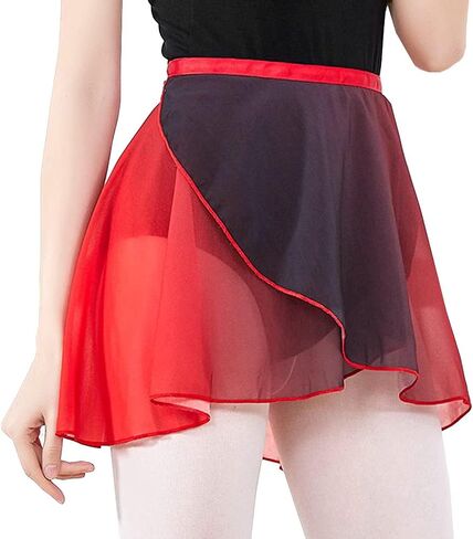Women Sheer Chiffon Wrap Over Scarf Mini Ballet Skirts for Ballerina Dancer Classes Practise Performance in Saudi Arabia