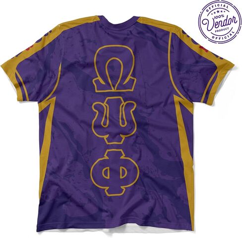BBGREEK Omega Psi Phi - مجموعة تي شيرت أداء التسامي الرياضي للرجال - البائع الرسمي in Kuwait