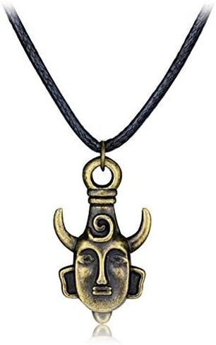 Fineder 4 Pack Supernatural Necklace Dean Winchester Mask Pendant Necklace, Supernatural Merchandise Jewelry Gifts in Kuwait