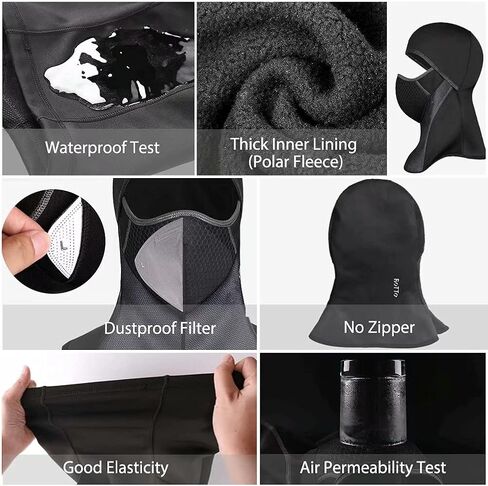 ROTTO Balaclava Face Mask for Motorcycle Motorbike Cycling Winter Full Face Masks Thermal Polar Fleece for Men Women in Kuwait